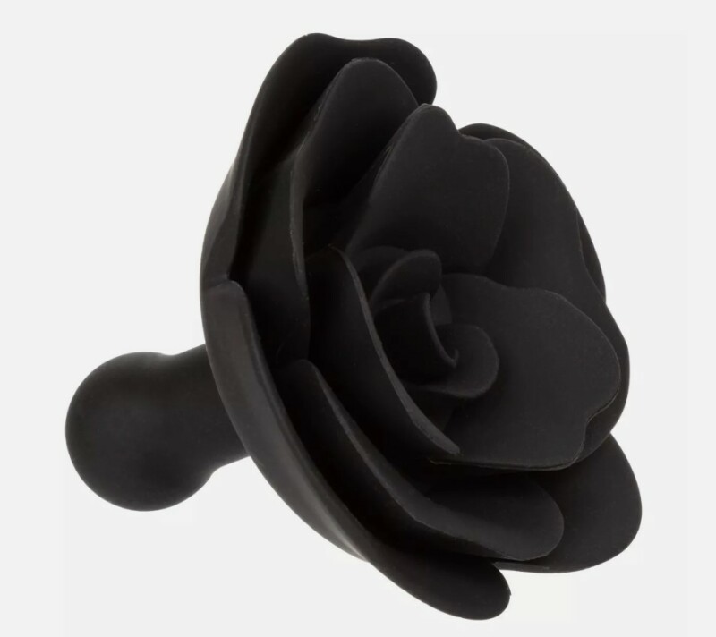 Кляп у вигляді троянди CalExotics Forbidden Removable Rose Gag, чорний - Зображення 3