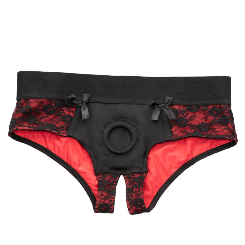 Страпон на трусиках S/M Scandal California Exotics, силіконовий, чорний, 12.7 х 3.2 см - Зображення 4