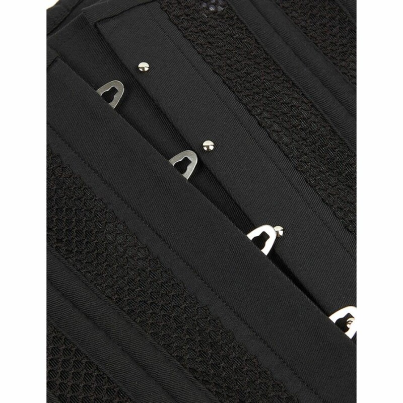 Корсет із сітки Star Night Steel Bones Grid Corsets S, з гачками і шнурівкою, чорний - Зображення 6