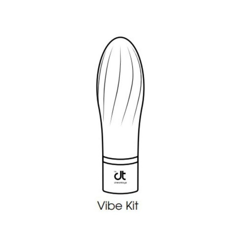 Набір з міні-вібратором для прелюдії Sex Room Vibe Kit 5 предметів і мішечок для зберігання, чорного кольору, 10 х 3 см - Зображення 9