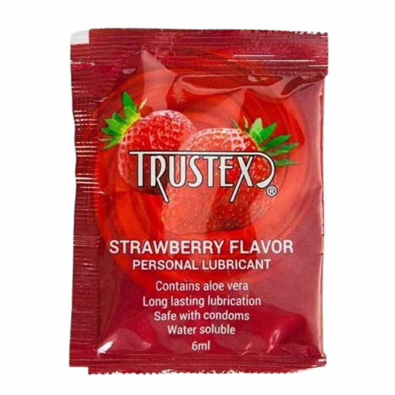 Пробник Лубрикант ароматизований Trustex Strawberry на водній основі, саше 1 шт, 6 мл - Зображення 1