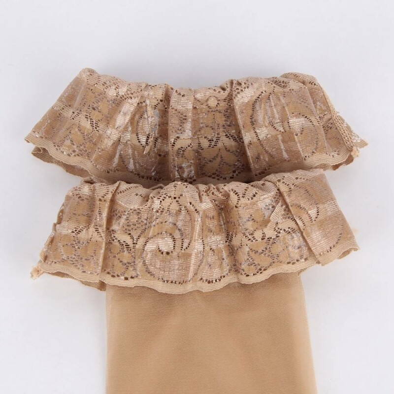 Панчохи на силіконовій стрічці Star Night Thigh High non-slip Stocking з мереживними коронками, XS-L - Зображення 2