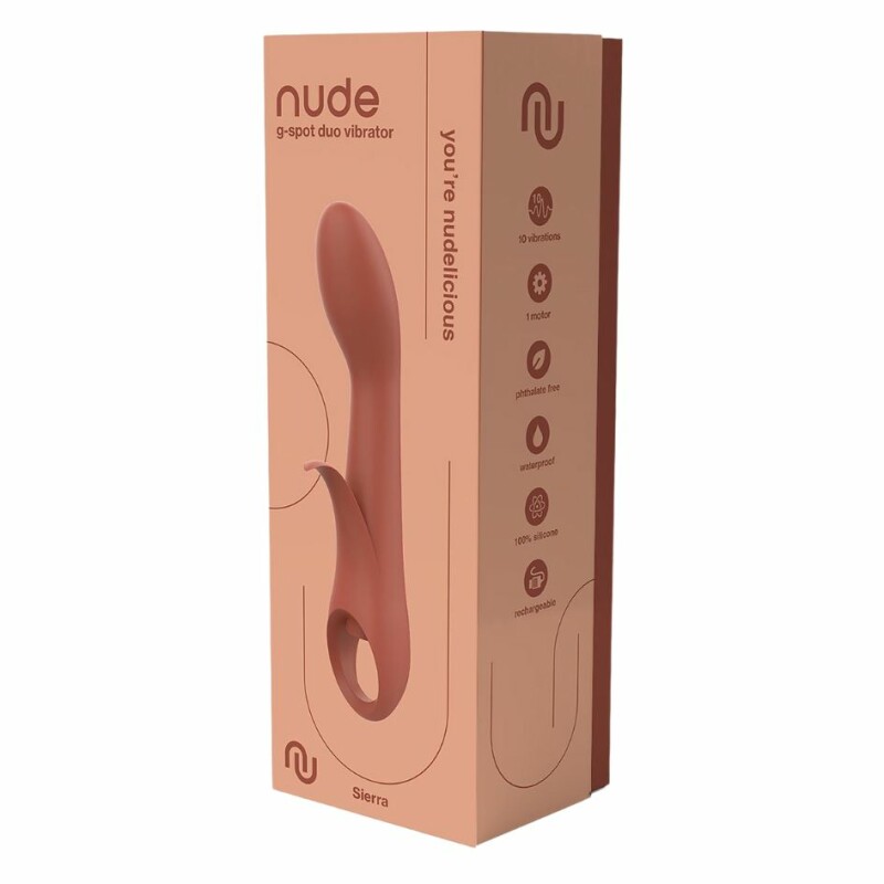 Вібратор Dream Toys Nude Sierra для точки G коричневий, 20.1 х 3.8 см - Изображение 2