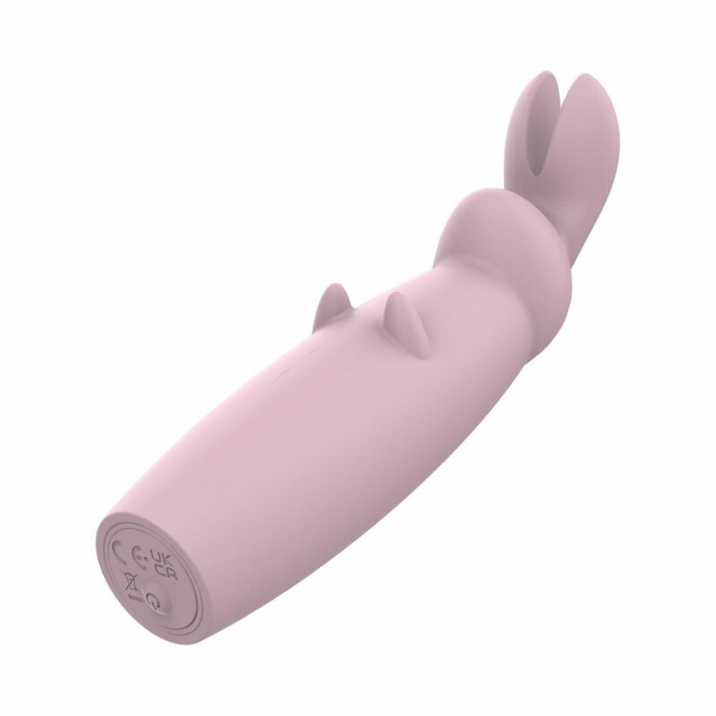 Міні-вібратор у вигляді кролика Dream Toys Nude Hazel Rabbit Massager рожевий, 14.3 см х 3.5 см - Зображення 4