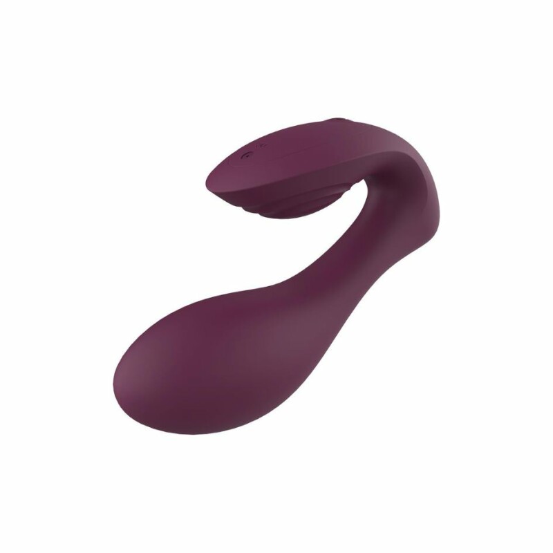 Вібратор подвійною стимуляцією з пультом управління Dream Toys Essentials Ultra Dual Vibe фіолетовий, 13 х 3.7 см - Зображення 4
