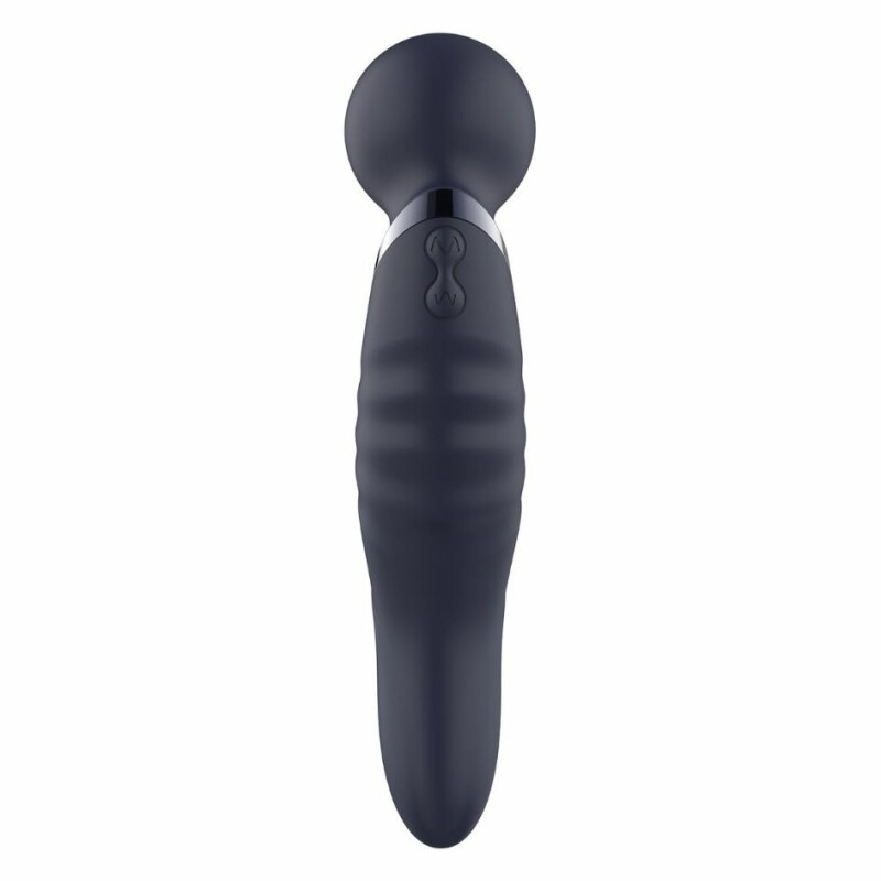 Вібратор мікрофон Dream Toys Glam Dual Wand Vibe для подвійної стимуляції, фіолетовий, 21.2 см х 4.9 см - Зображення 5