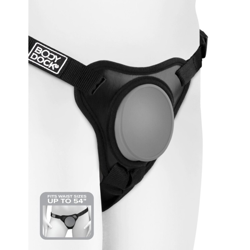 Трусики для страпона Pipedream Body Dock Elite Mini Harness, чорні - Зображення 1