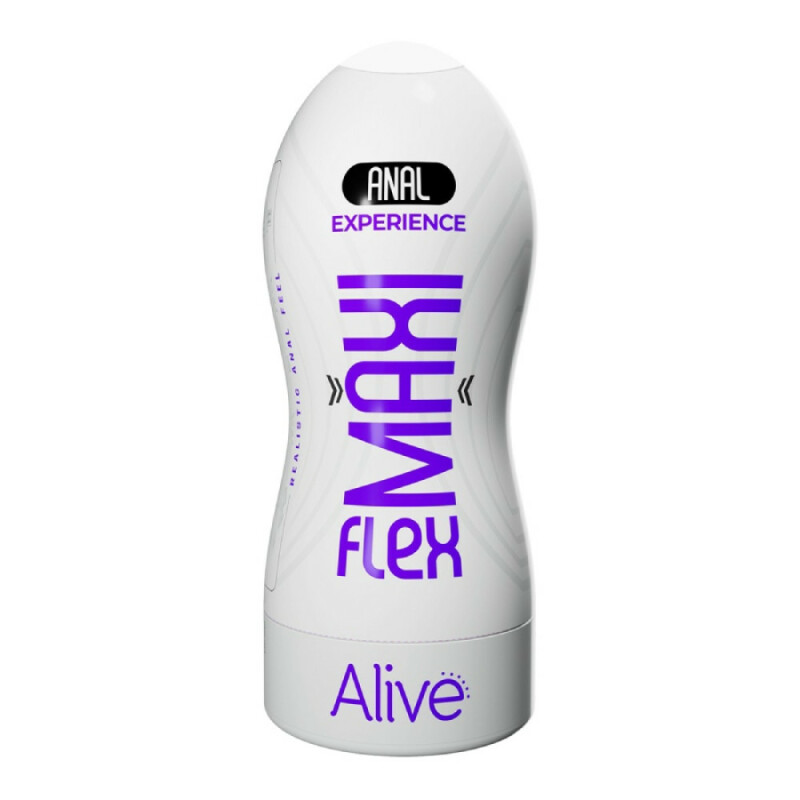 Мастурбатор-анус Alive Maxi Flex Anal Experience, бежевий, 19 х 7.8 см - Зображення 1