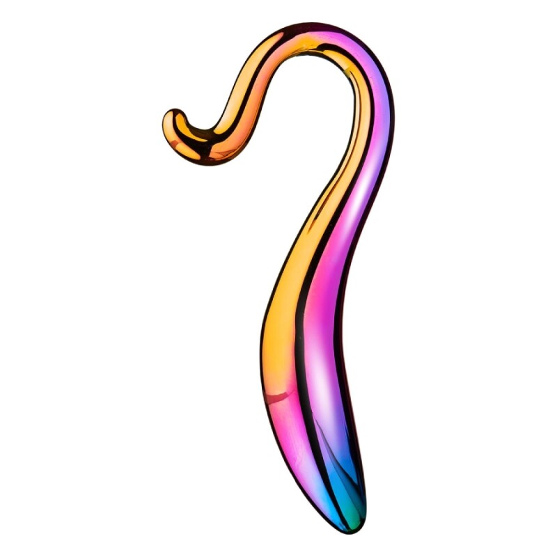 Фалоімітатор Dream Toys Glamour Glass різнокольоровий, 18 х 3 см - Зображення 4
