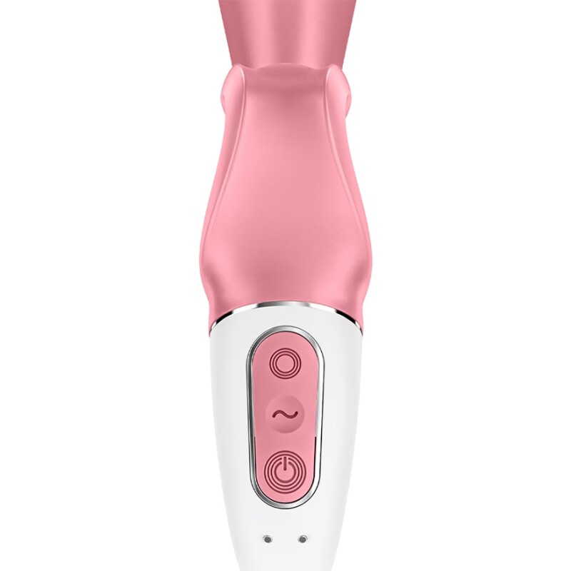 Вібратор-кролик Satisfyer Hug Me з підключенням до додатка, рожевий, 21 х 4.1 см - Зображення 4