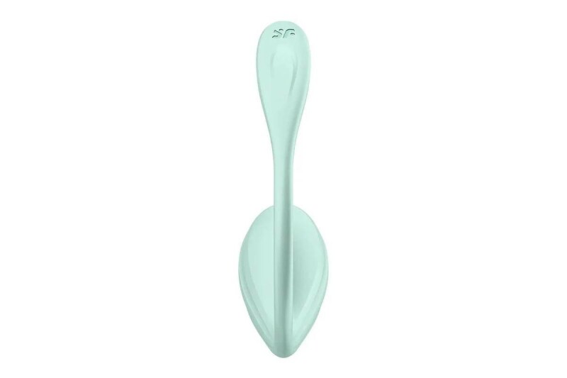 Віброяйце Satisfyer Smooth Petal з додатком, м'ятне, 23.5 х 3.5 см - Зображення 4