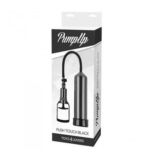 Вакуумна помпа чоловіча Toyz4lovers Push Touch механічна, чорна, 23 х 6 см - Изображение 2