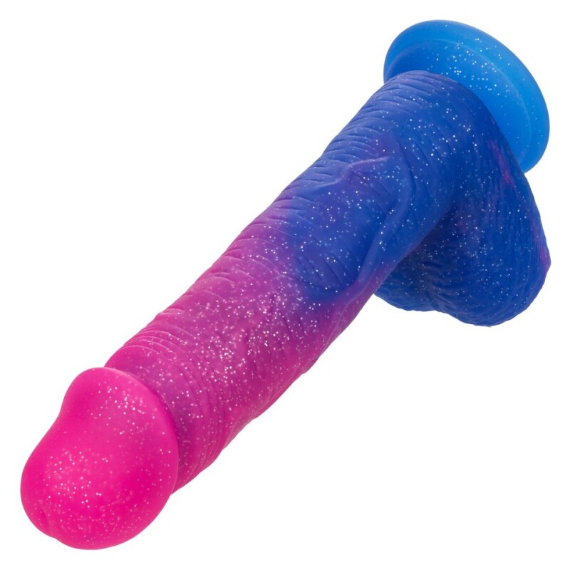 Вібратор реалістичний CalExotics Naughty Bits на присосці, різнокольоровий, 21.5 х 4.5 см - Зображення 2