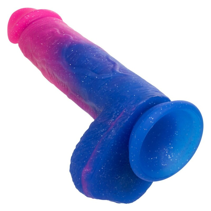 Вібратор реалістичний CalExotics Naughty Bits на присосці, різнокольоровий, 21.5 х 4.5 см - Зображення 3