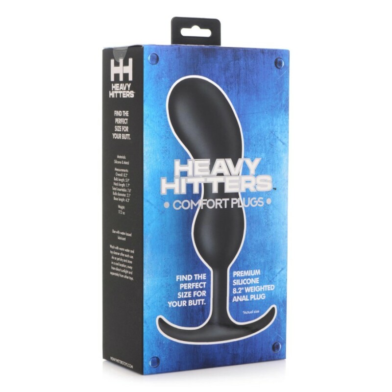 Анальна пробка XR Brands Weighted Prostate XL, чорна, 20.8 х 5.3 см - Зображення 1
