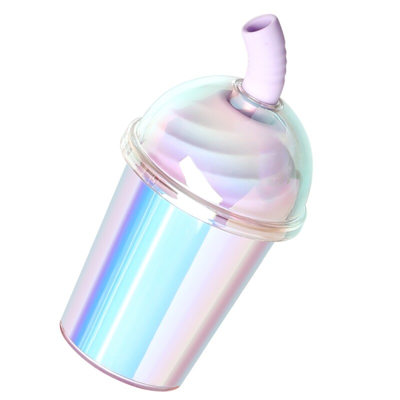 Вакуумний стимулятор у формі стаканчика з трубочкою BeYourLover Joy Cup голубий, 9.1 х 4.6 см - Зображення 3