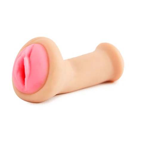 Мастурбатор вагіна Topco Pink Lips реалістичний, бежевий, 19 х 4.5 см - Зображення 1