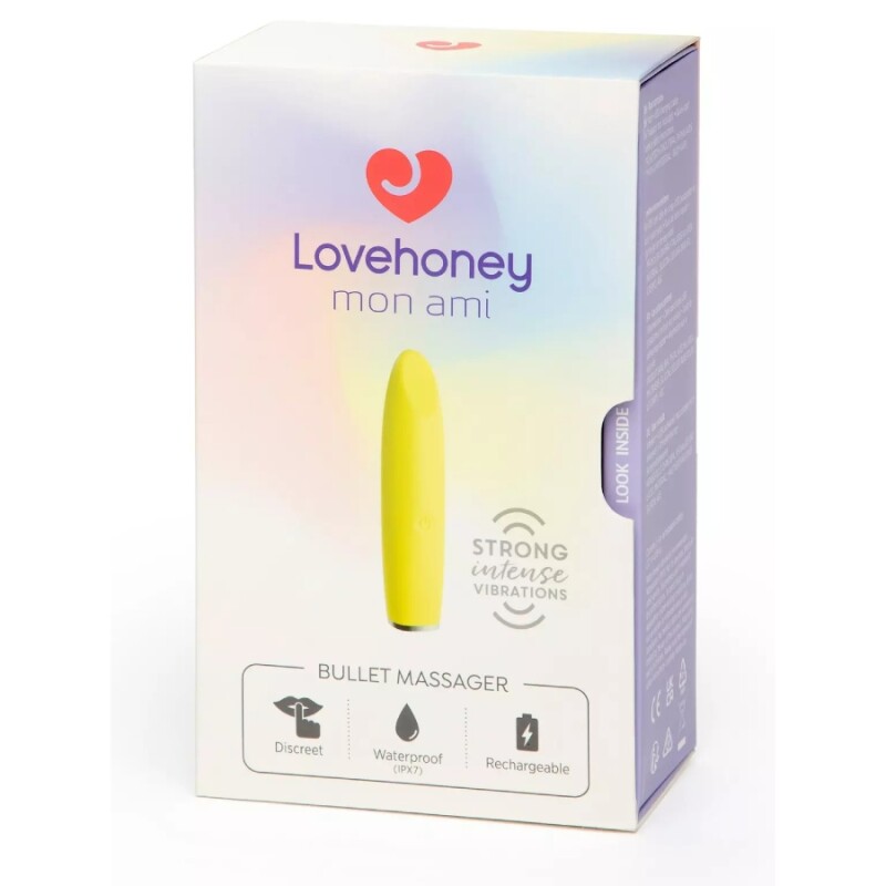 Вiброкуля Lovehoney mon ami, жовта, 8.9 см - Изображение 1