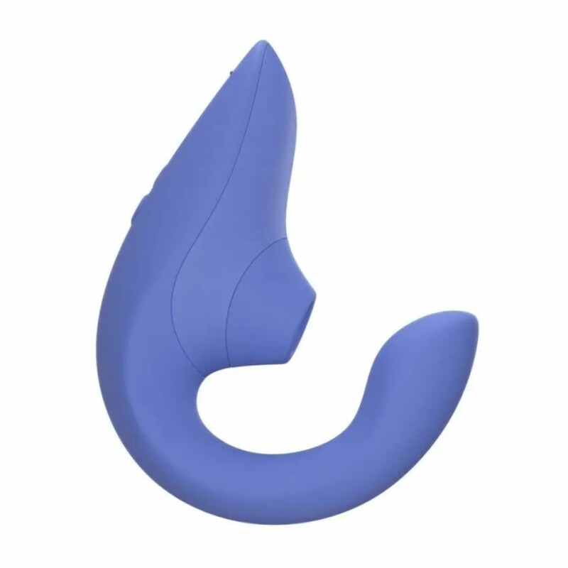 Вібратор-стимулятор подвійний Womanizer Blend Vibrant Blue для точки G і клітора, вакуум і вібрація, блакитний - Зображення 1