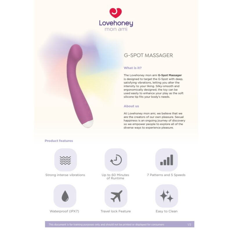 Вiбратор Lovehoney mon ami для точки G, фіолетовий, 20 см - Зображення 6