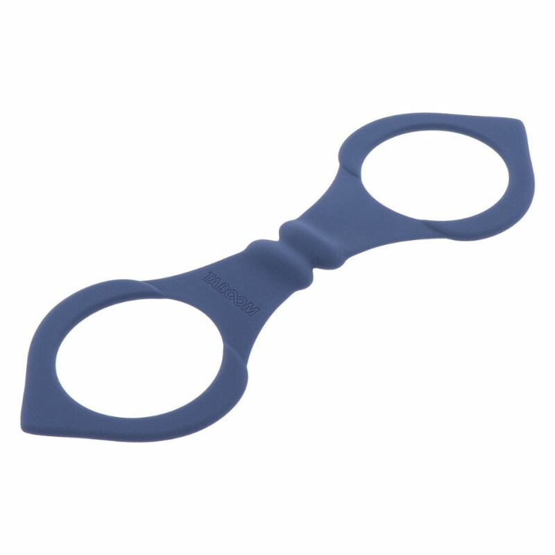 Наручники силіконові Taboom Silicone Supreme Silicone Wrist Cuffs без застібок, сині, 27 x 9 см - Зображення 2