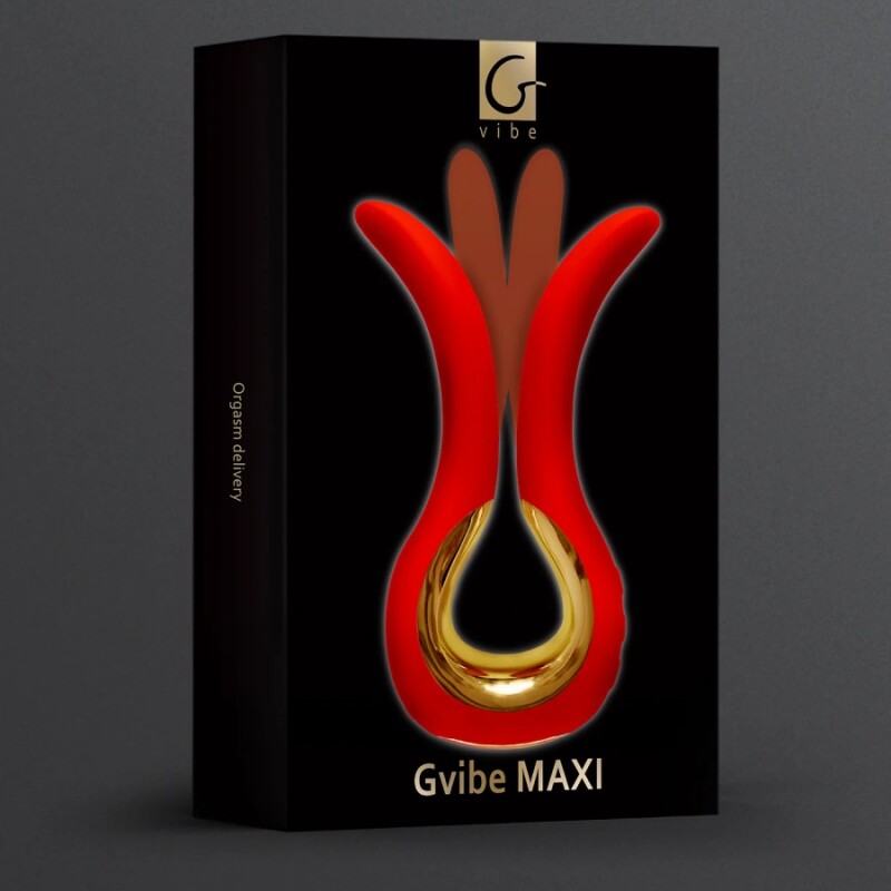 Вібратор універсальний Gvibe MAXI червоний, 14.9 х 7.7 см - Зображення 1