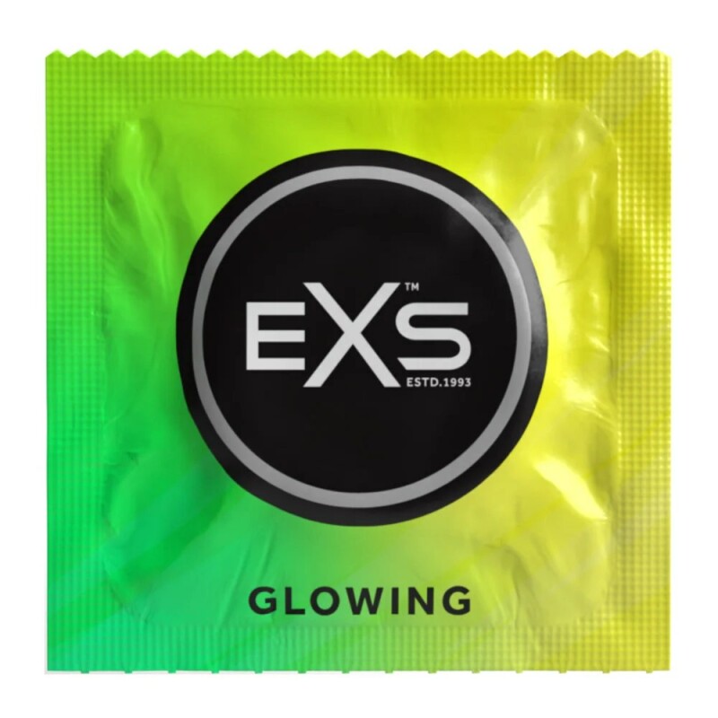 Презервативи EXS Glowing, що світяться, 1 шт