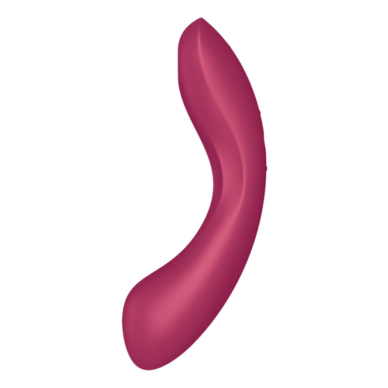 Вібратор з трьома видами стимуляції Satisfyer Curvy Trinity 1, для точки G та клітора, бордовий, 17.5 х 7.2 см - Зображення 2