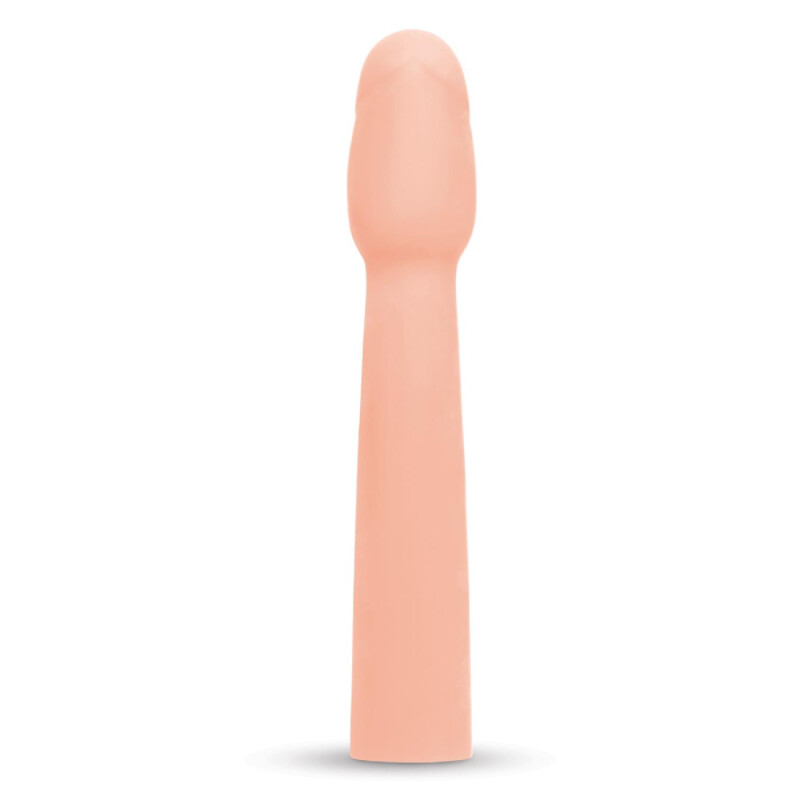 Насадка на пеніс Size-Up Penis Entender реалістична, бежева, 29.5 х 3.5 см - Зображення 3