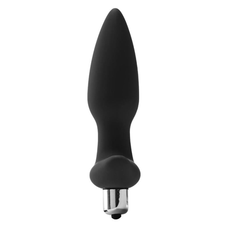 Анальна пробка Dreamtoys FantASSstic з віброкулею, чорна, 14 х 3.5 см - Зображення 3