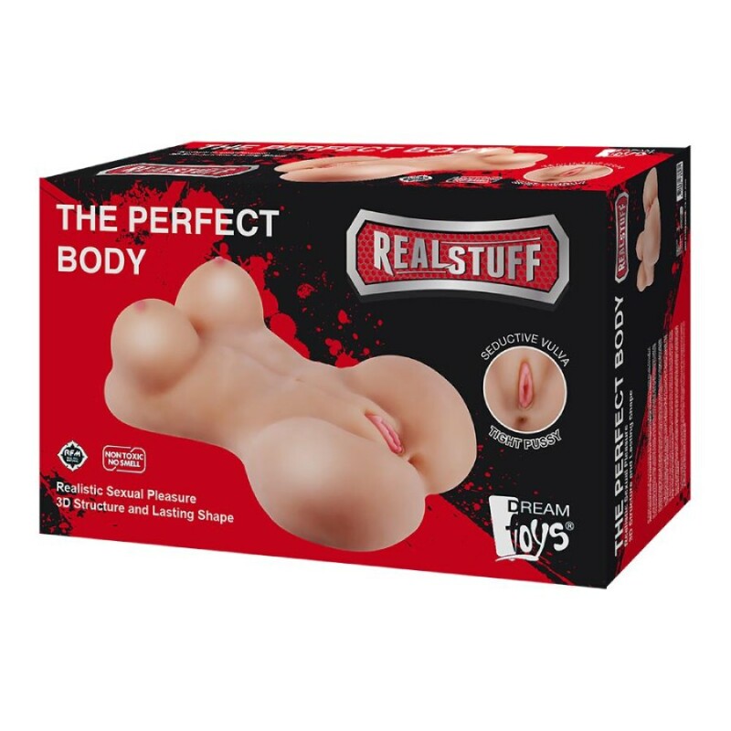 Мастурбатор реалістичний торс Dreamtoys The Perfect Body вагіна, анус, груди, бежевий, 56 х 32 см - Зображення 1