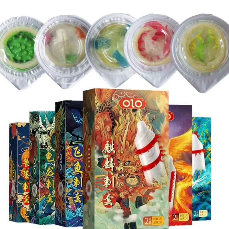 Презерватив з вусиками Olo FLYING KOI з кулькою, 1 шт - Зображення 4