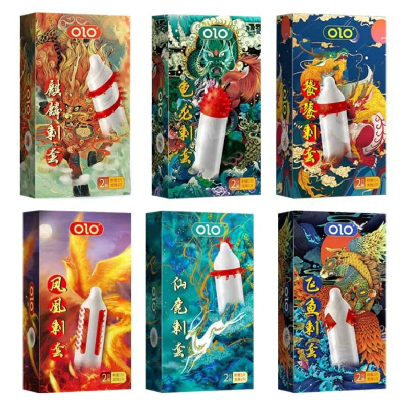 Презерватив з вусиками Olo FLYING KOI з кулькою, 1 шт - Зображення 5