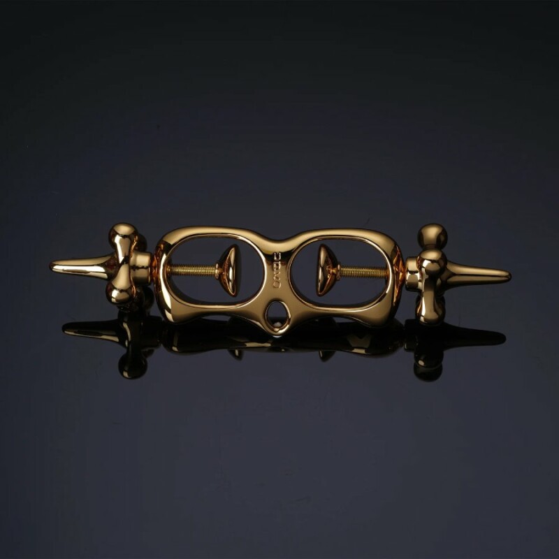 Наручники для великих пальців рук UPKO Thumb Metal Cuffs, золоті - Зображення 7