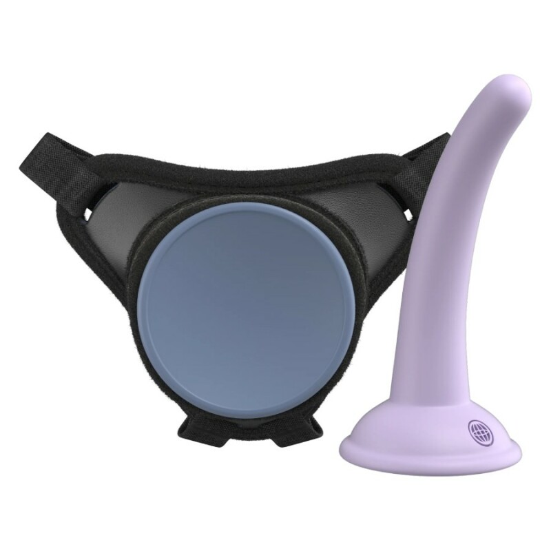 Страпон Pipedream Body Dock Se чорно-фіолетовий, 15 х 2.4 см - Изображение 1