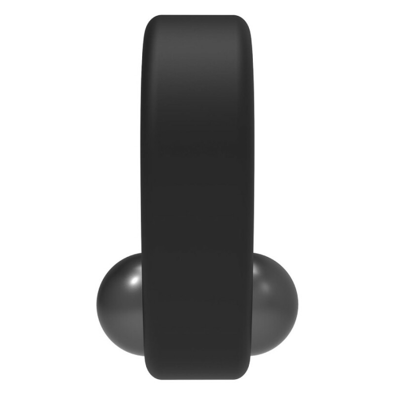 Ерекційне кільце Dreamtoys з обтяжувачем, чорне, 6.2 х 3.3 см - Зображення 4