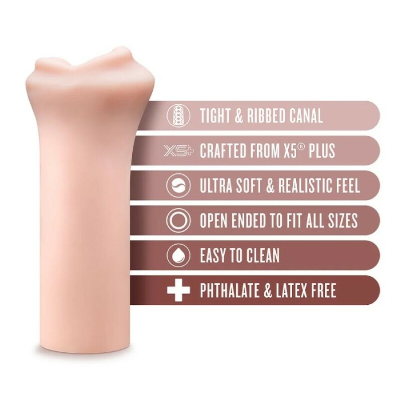 Мастурбатор-рот Blush Candi бежевий, 13.3 х 5 см - Изображение 5