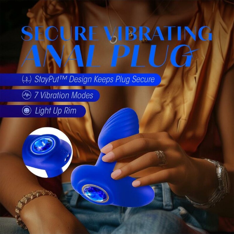 Анальний вібратор Blush Mystery Sapphire синій, 10.1 х 3.2 см - Зображення 7