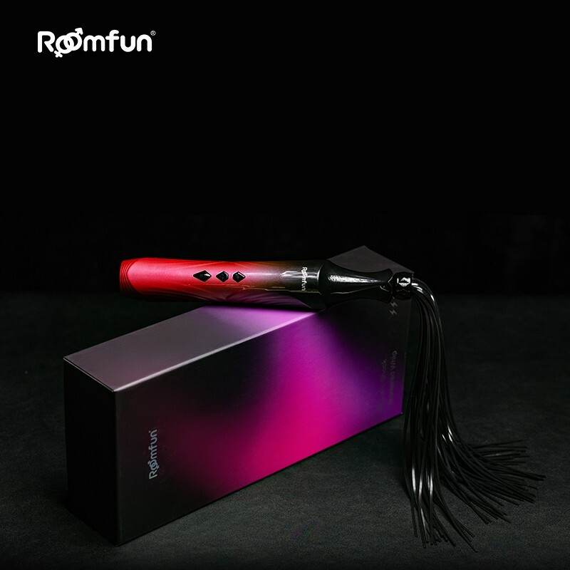 Флогер Roomfun з електростимуляцією, рожево-чорний - Зображення 1