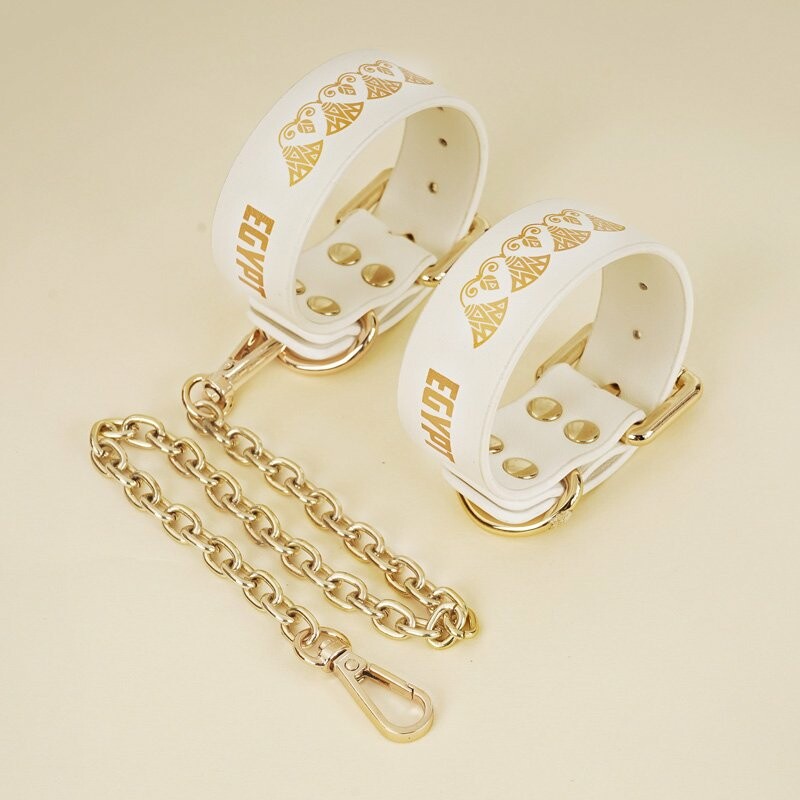 Набір БДСМ Roomfun Egyptian Cat Bodage Kit 9 предметів, білий - Зображення 7