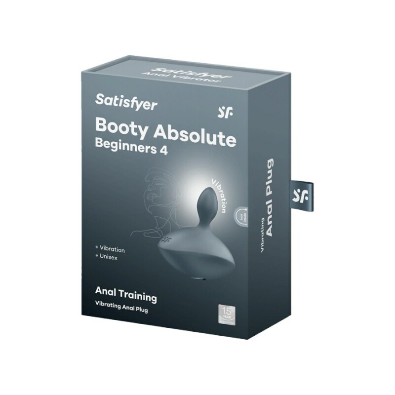 Анальний вібратор Satisfyer Booty Absolute Beginners 4 з широкою основою, сірий, 7.8 х 8.3 см - Зображення 1