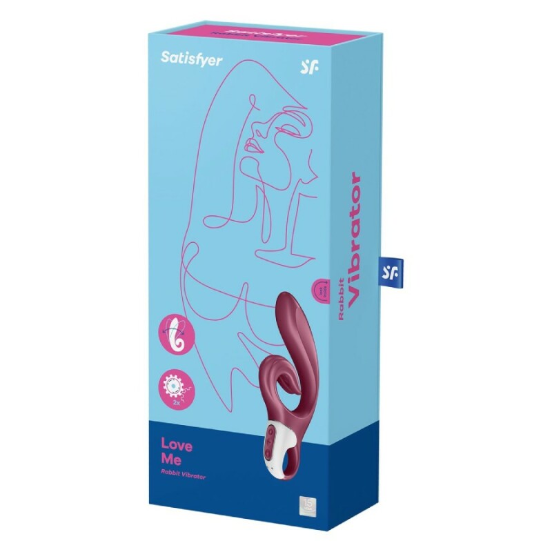 Вібратор-кролик Satisfyer Love Me для точки G та клітора, червоний, 22 х 4.1 см - Зображення 1