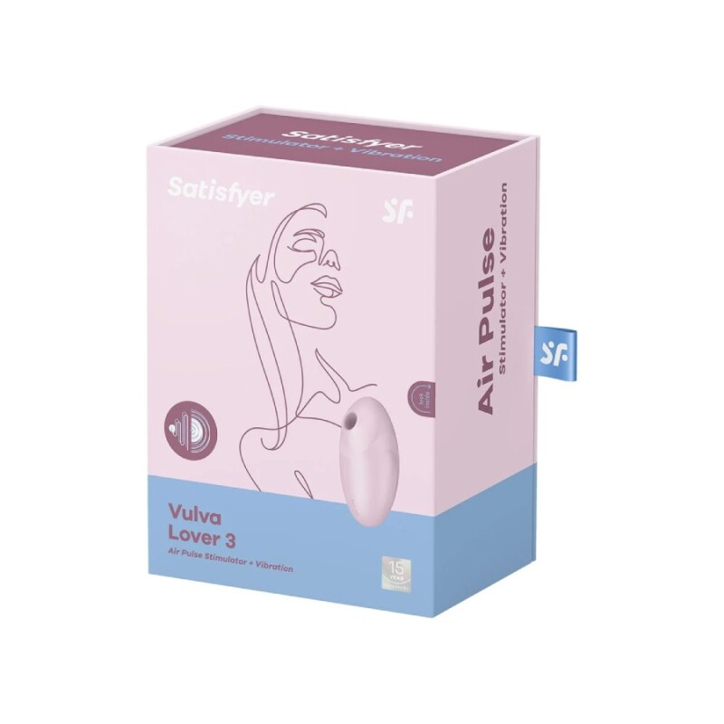 Вакуумний стимулятор клітора Satisfyer Vulva Lover 3 з вібрацією, рожевий, 11 х 6 см - Зображення 1