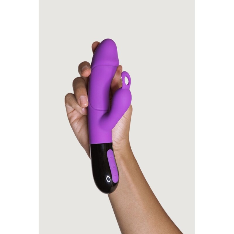 Вібратор-кролик Adrien Lastic Ares 2.0 для точки G та клітора, фіолетовий, 20.6 х 3.8 см - Изображение 2