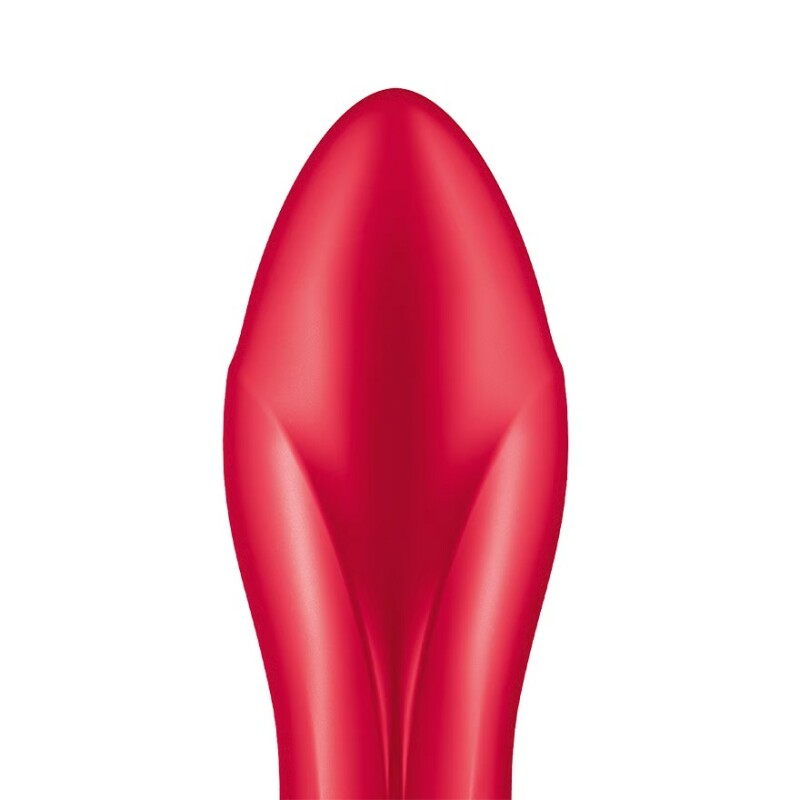 Анальний вібратор Satisfyer Rotator Plug 1+ з ротаціює, з додатком, червоний, 13.5 х 5.5 см - Зображення 3