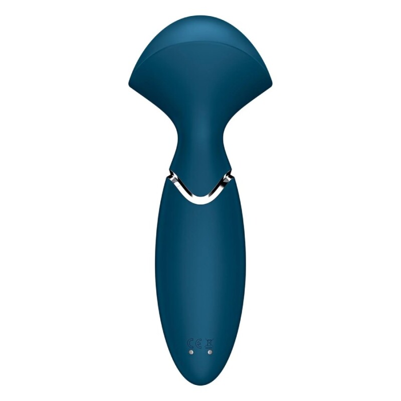 Вібромасажер Satisfyer Mini Wand-er компактний, блакитний, 5.8 х 6.3 см - Зображення 4