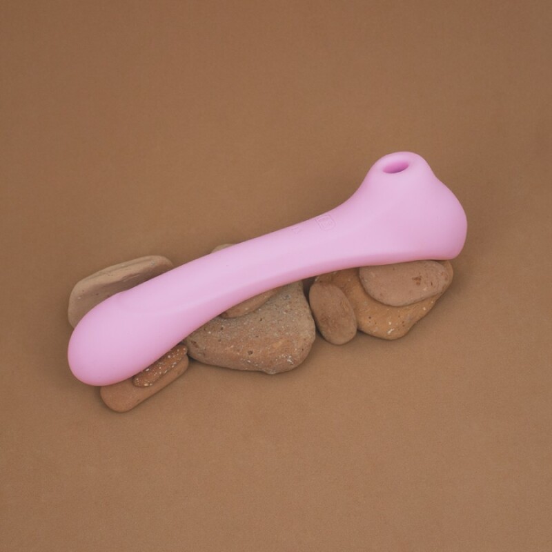 Вакуумний стимулятор Femintimate Daisy Massager з вібрацією, рожевий, 20.2 х 4.2 см - Изображение 5