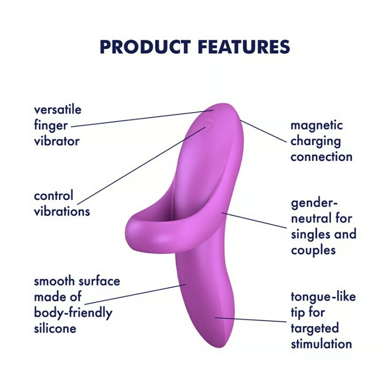 Вібратор на палець Satisfyer Bold Lover рожевий, 9 х 1.5 см - Изображение 6