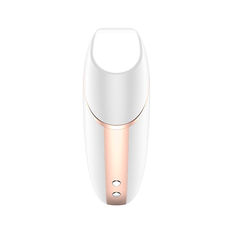 Вібратор для клітора Satisfyer Love Triangle з додатком, білий, 8.8 х 6 см - Зображення 6