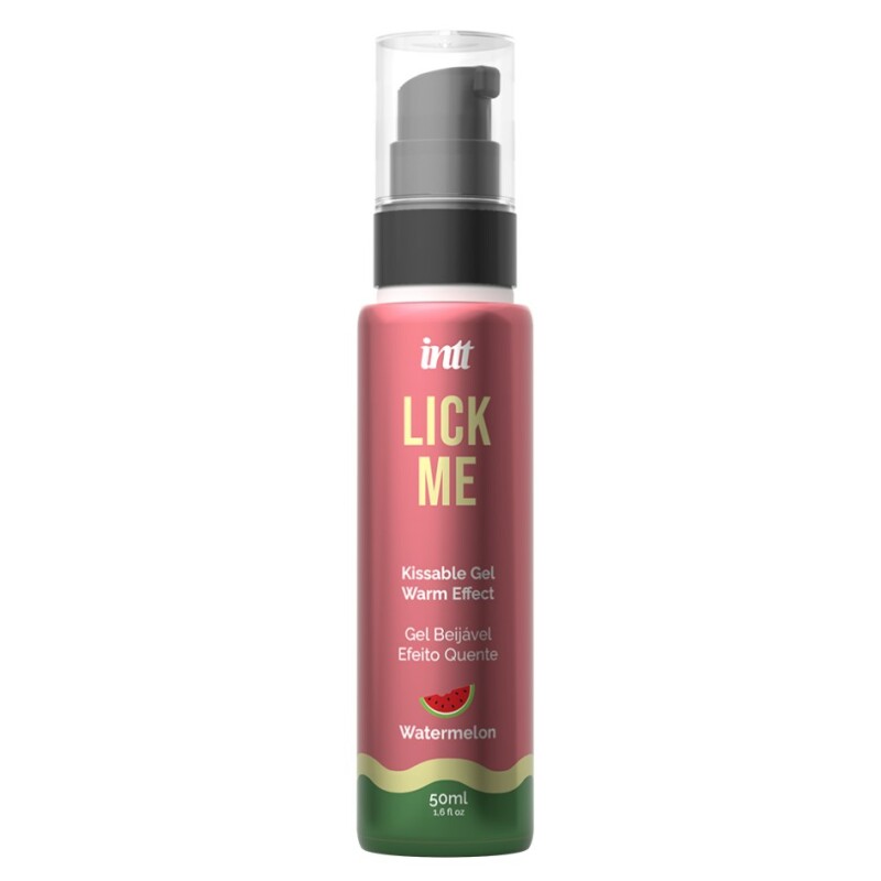Їстівний лубрикант з ефектом тепла INTT Lick Me Watermelon зі смаком кавуна, 50 мл - Зображення 6